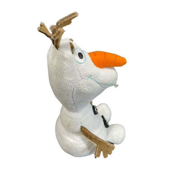 Ty Disneys Frozen Olaf Plush Stuffed Toy Snowman Sparkly White Soft Doll - Picture 2 of 3